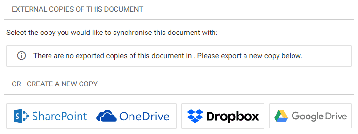 export document sharepoint onedrive dropbox google drive