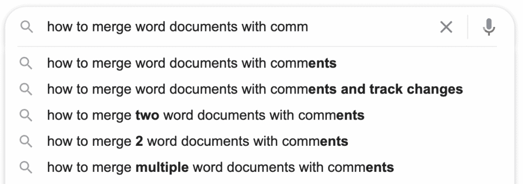 merge comments from multiple word documents