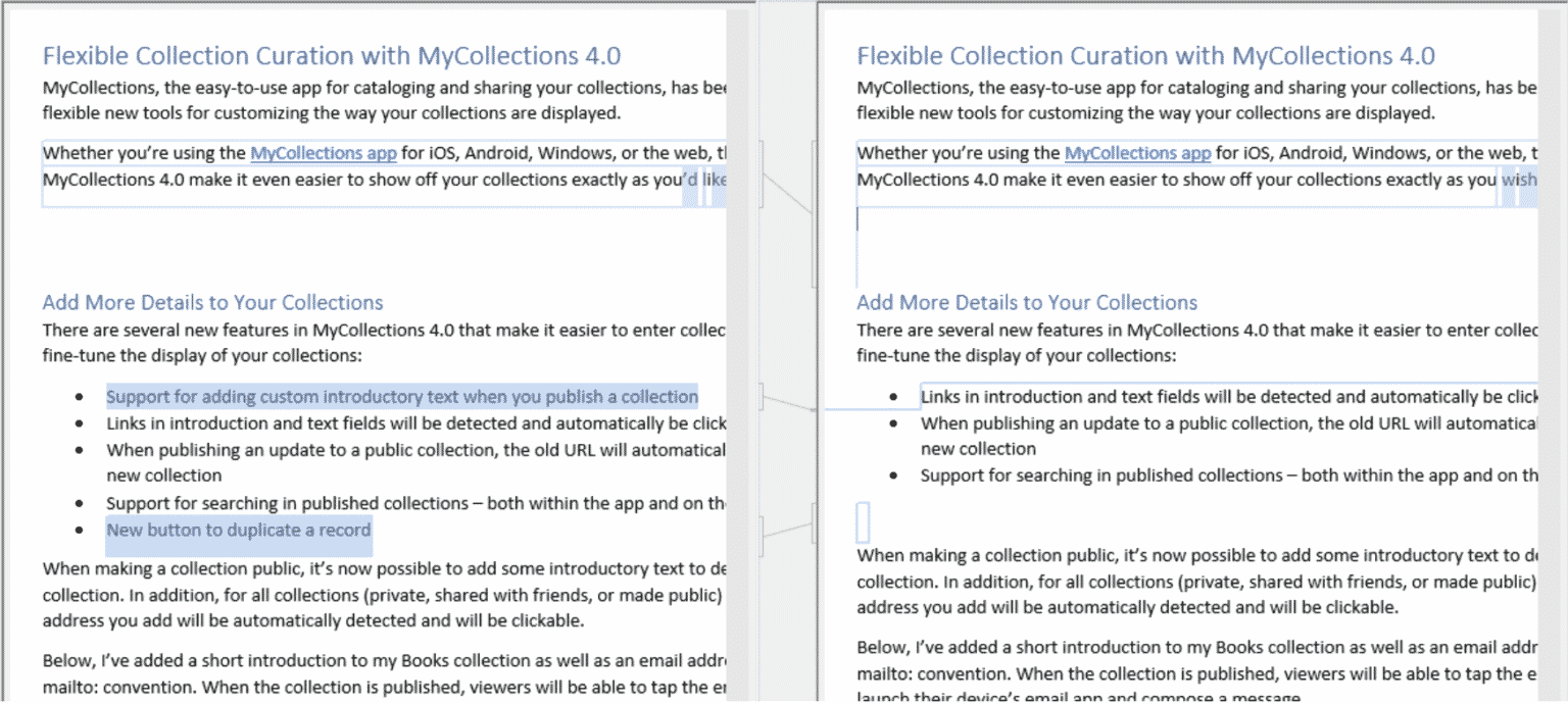 How to compare two documents in microsoft word