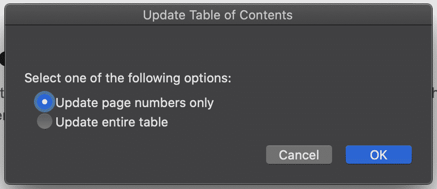 word 2016 table of contents page numbering word 2016 table of contents page numbering
