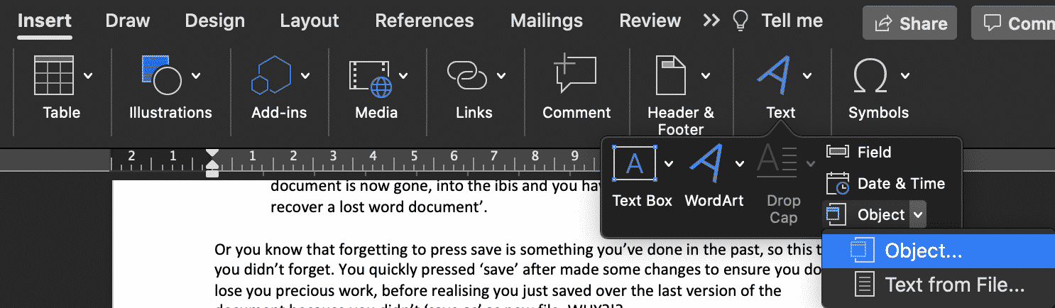 How to Insert a PDF into a Microsoft Word Document