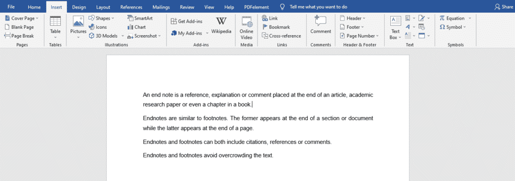 endnote citations