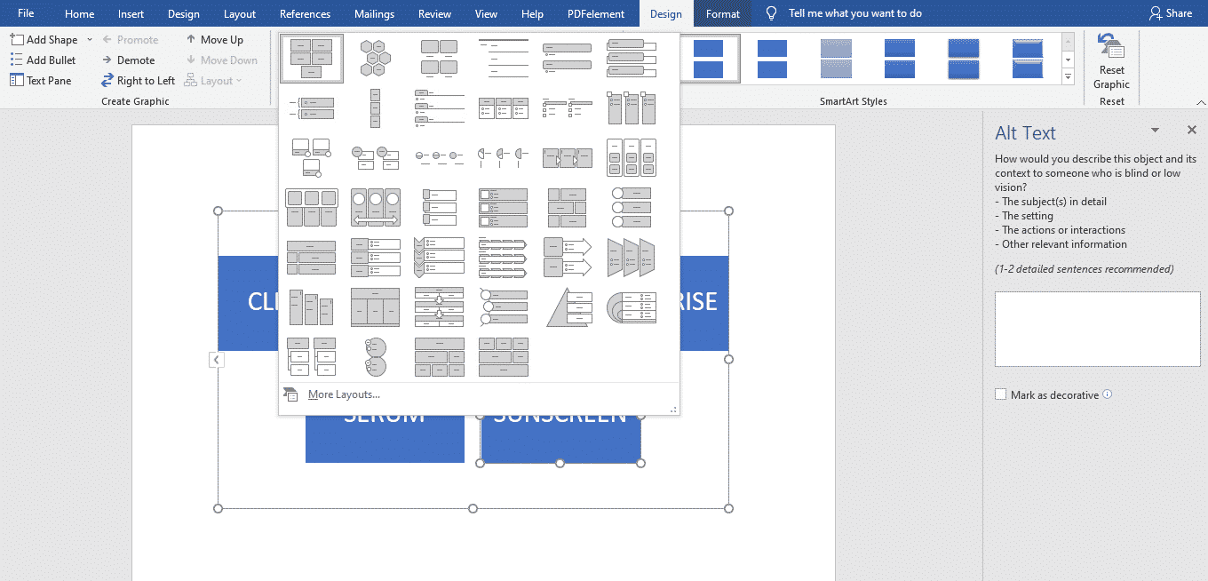 How to create a flowchart in a Microsoft Word document