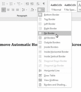 How To Remove Automatic Horizontal Lines In Microsoft Word How To Remove Automatic Horizontal Lines In Microsoft Word
