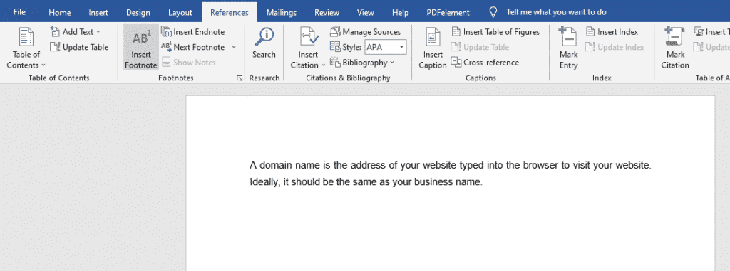 how to add footnote numbers