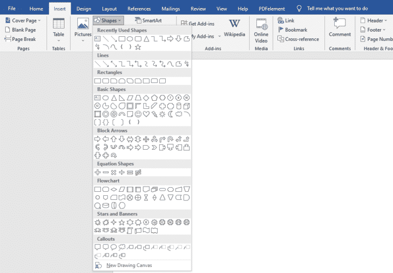 How to create a flowchart in a Microsoft Word document