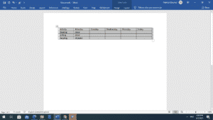 How to center text in a table in a Microsoft Word document