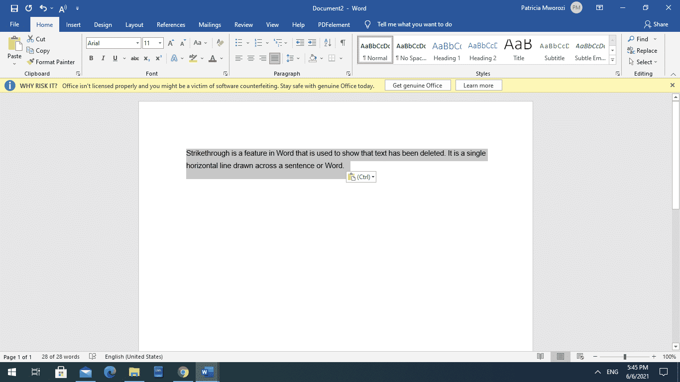 microsoft office word strikethrough shortcut microsoft office word strikethrough shortcut