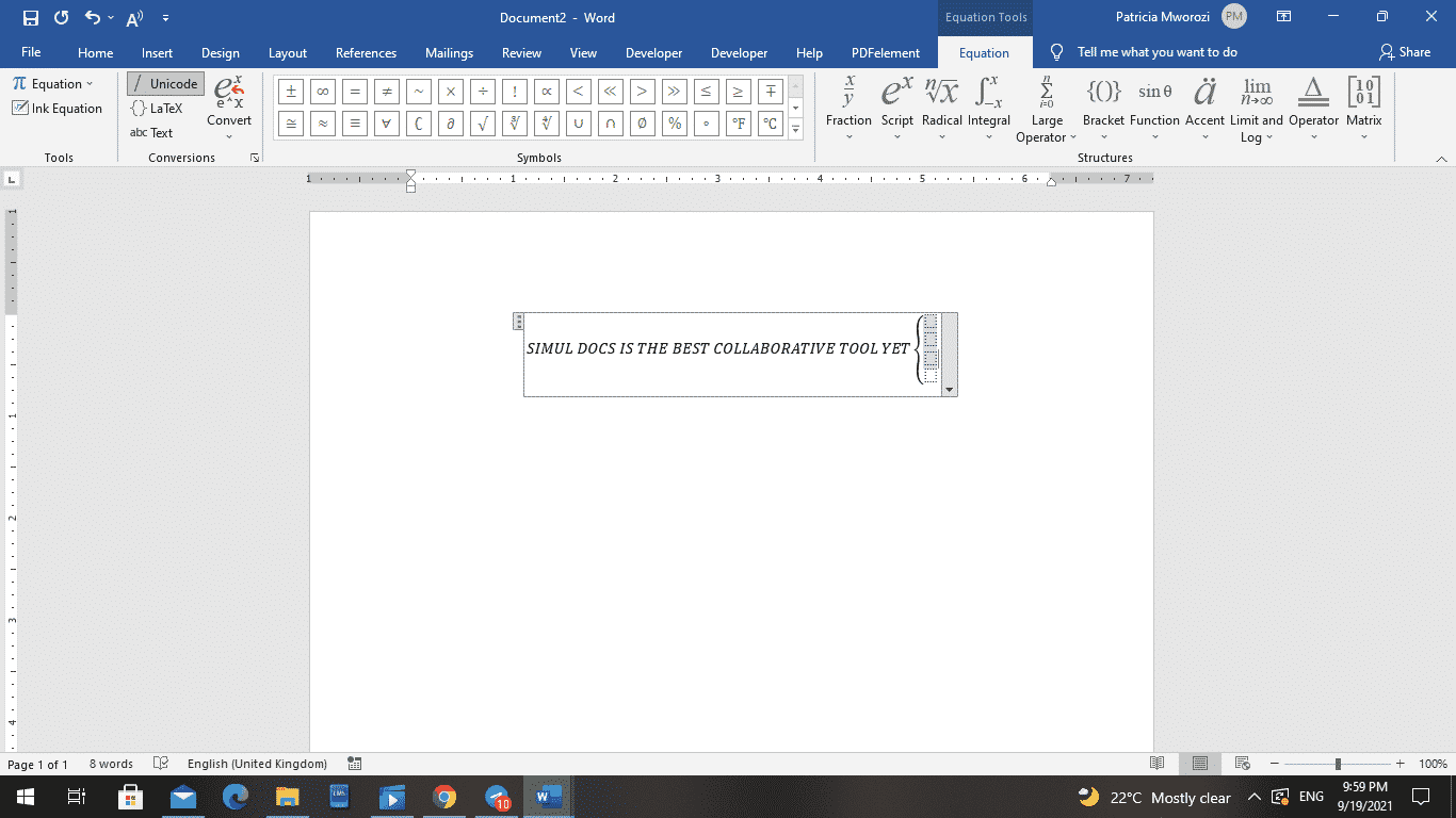 How To Put Multiple Lines Of Text In Brackets In Word