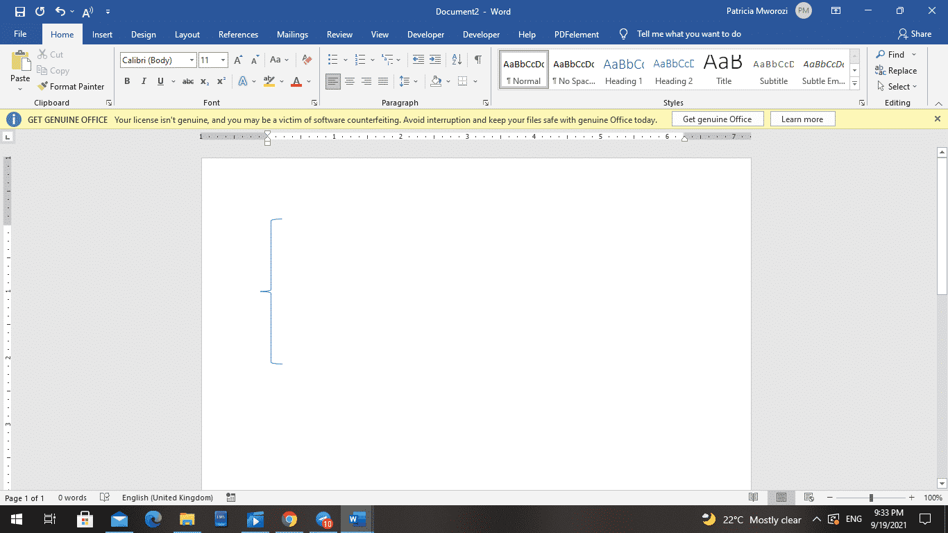 How To Put Multiple Lines Of Text In Brackets In Word