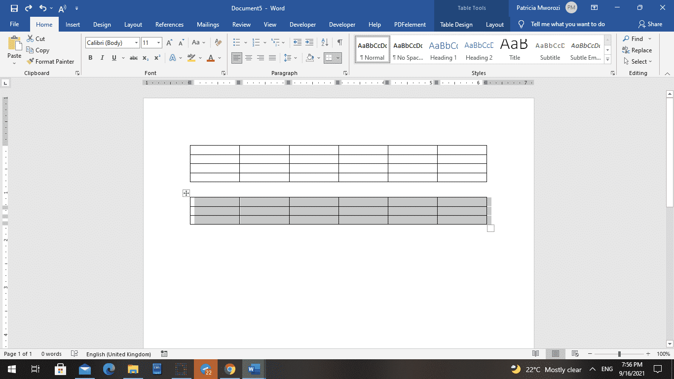 How to combine tables in Microsoft Word documents