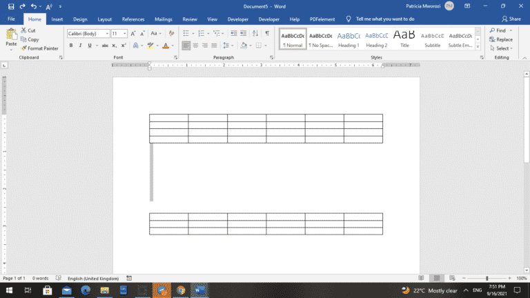 How to combine tables in Microsoft Word documents