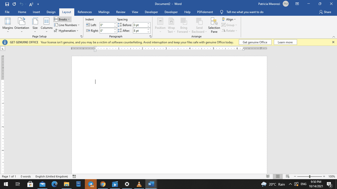 How to add a Section Break in Microsoft Word documents