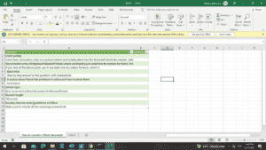 How to convert a Word document to Microsoft Excel