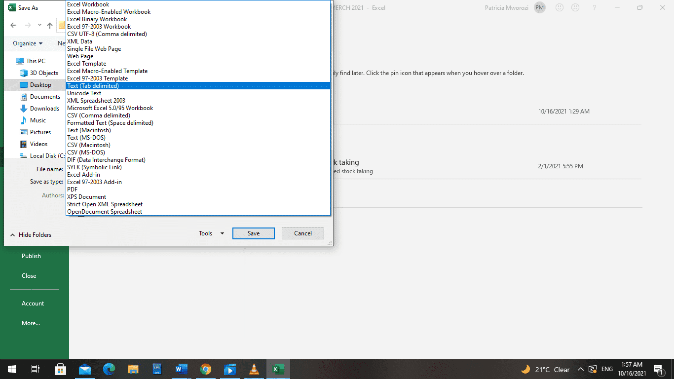How to convert an Excel document to Microsoft Word