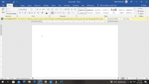 How to insert a line over the top of text in Word documents