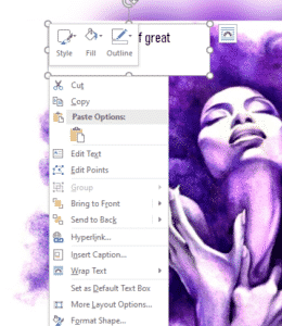 How to insert text on a picture in Microsoft Word documents