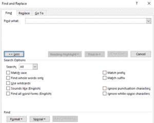 How to remove duplicate words in a Microsoft Word document
